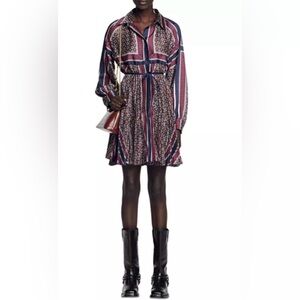Sandro Lolane Shirtdress, nwt, size 34/xs.